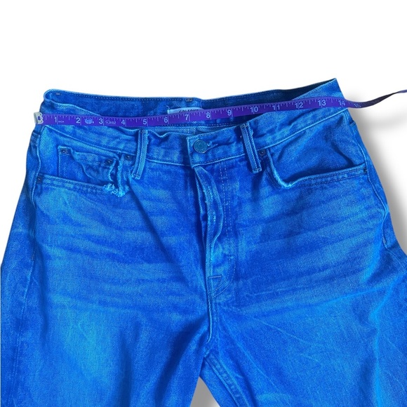 GRLFRND Helena High-Rise Straight Jean in My Sharona Size 27 Raw Hem - Picture 9 of 14